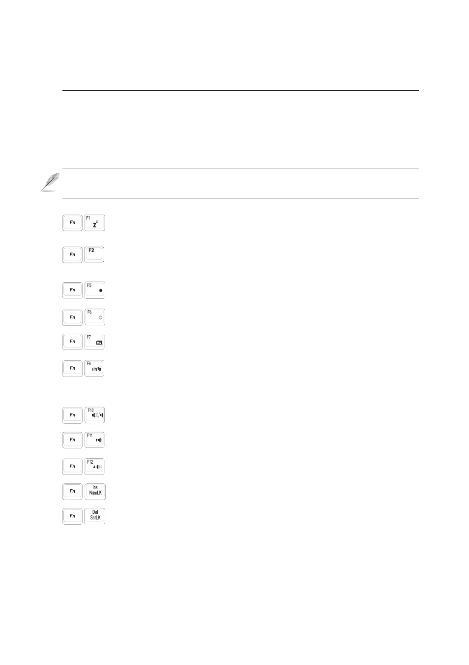 Using the keyboard, Colored hot keys | Asus E1701b User Manual | Page 33 / 76