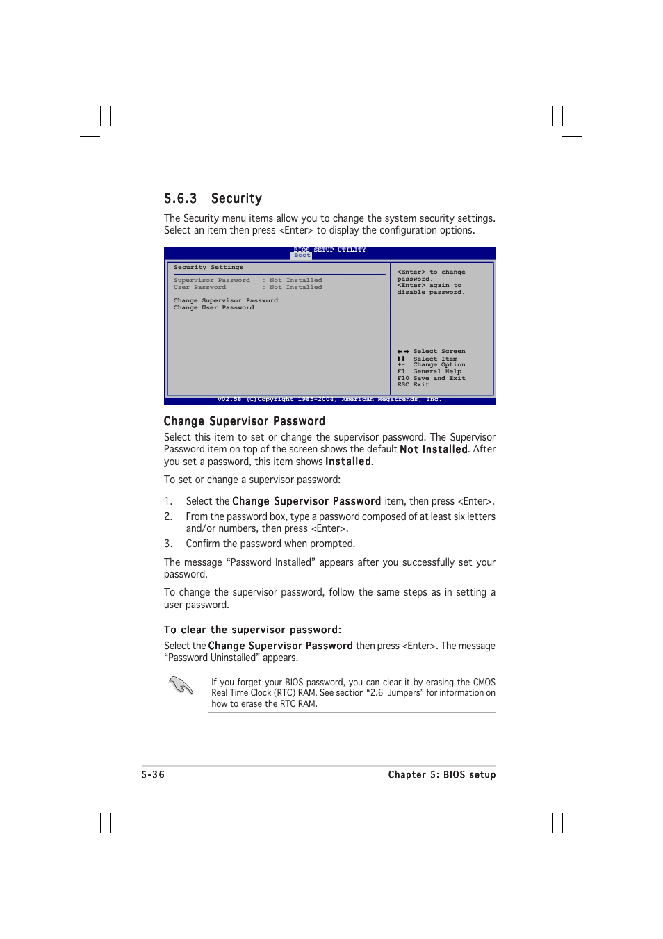 3 security security security security security | Asus 1U Rackmount Barebone Server RS120-E3 (PA4) User Manual | Page 102 / 172