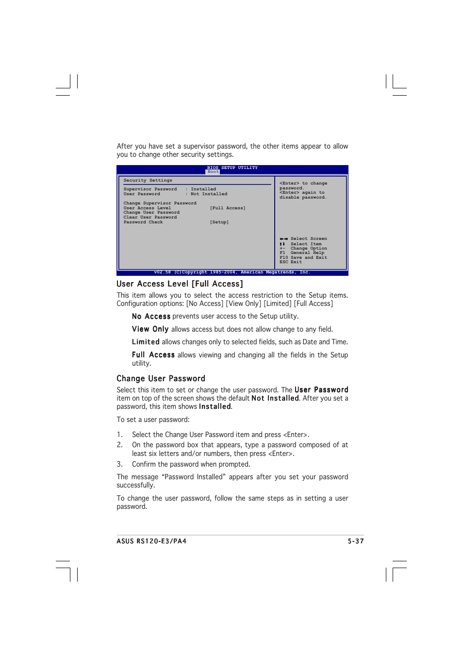 Asus 1U Rackmount Barebone Server RS120-E3 (PA4) User Manual | Page 103 / 172