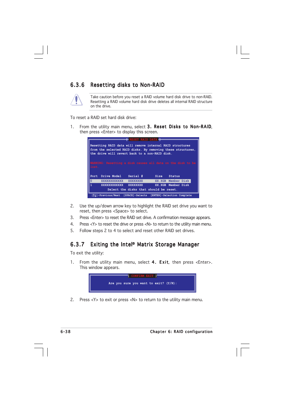 Matrix storage manager | Asus 1U Rackmount Barebone Server RS120-E3 (PA4) User Manual | Page 144 / 172