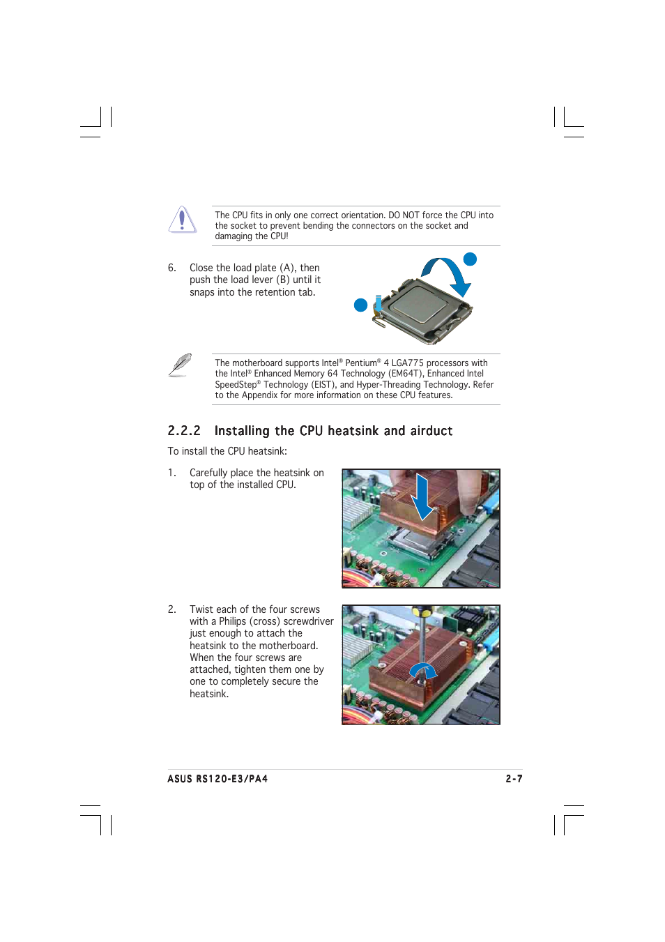 Asus 1U Rackmount Barebone Server RS120-E3 (PA4) User Manual | Page 23 / 172