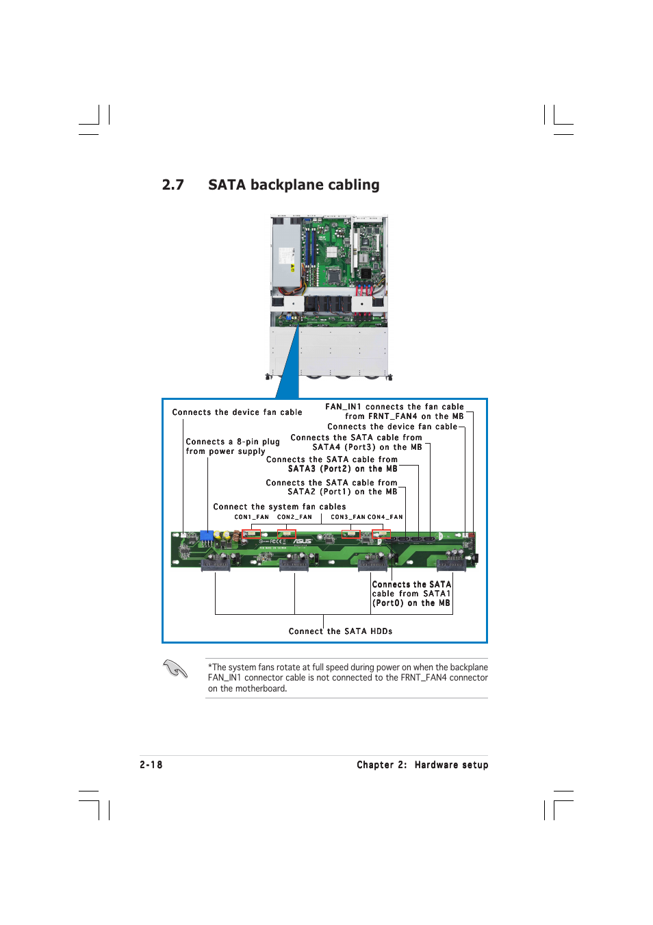 7 sata backplane cabling | Asus 1U Rackmount Barebone Server RS120-E3 (PA4) User Manual | Page 34 / 172