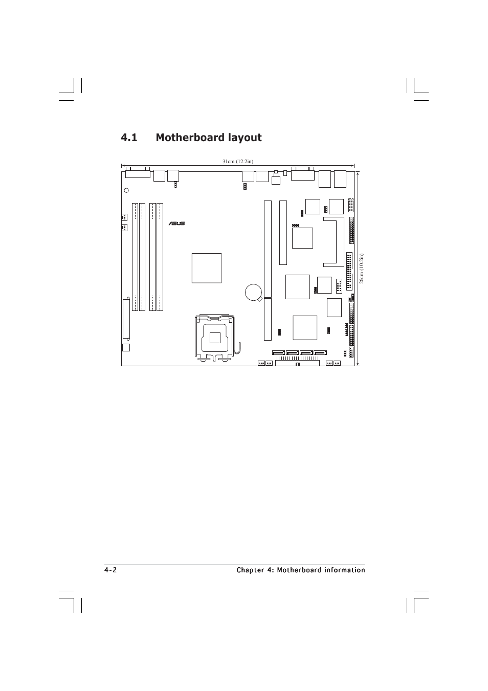 1 motherboard layout | Asus 1U Rackmount Barebone Server RS120-E3 (PA4) User Manual | Page 50 / 172