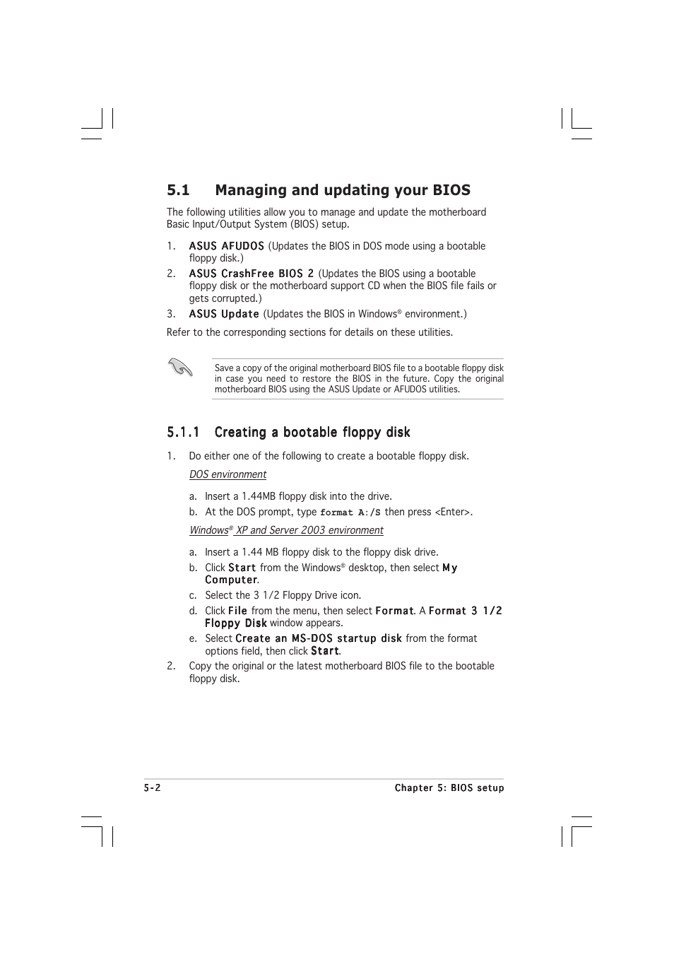 1 managing and updating your bios | Asus 1U Rackmount Barebone Server RS120-E3 (PA4) User Manual | Page 68 / 172