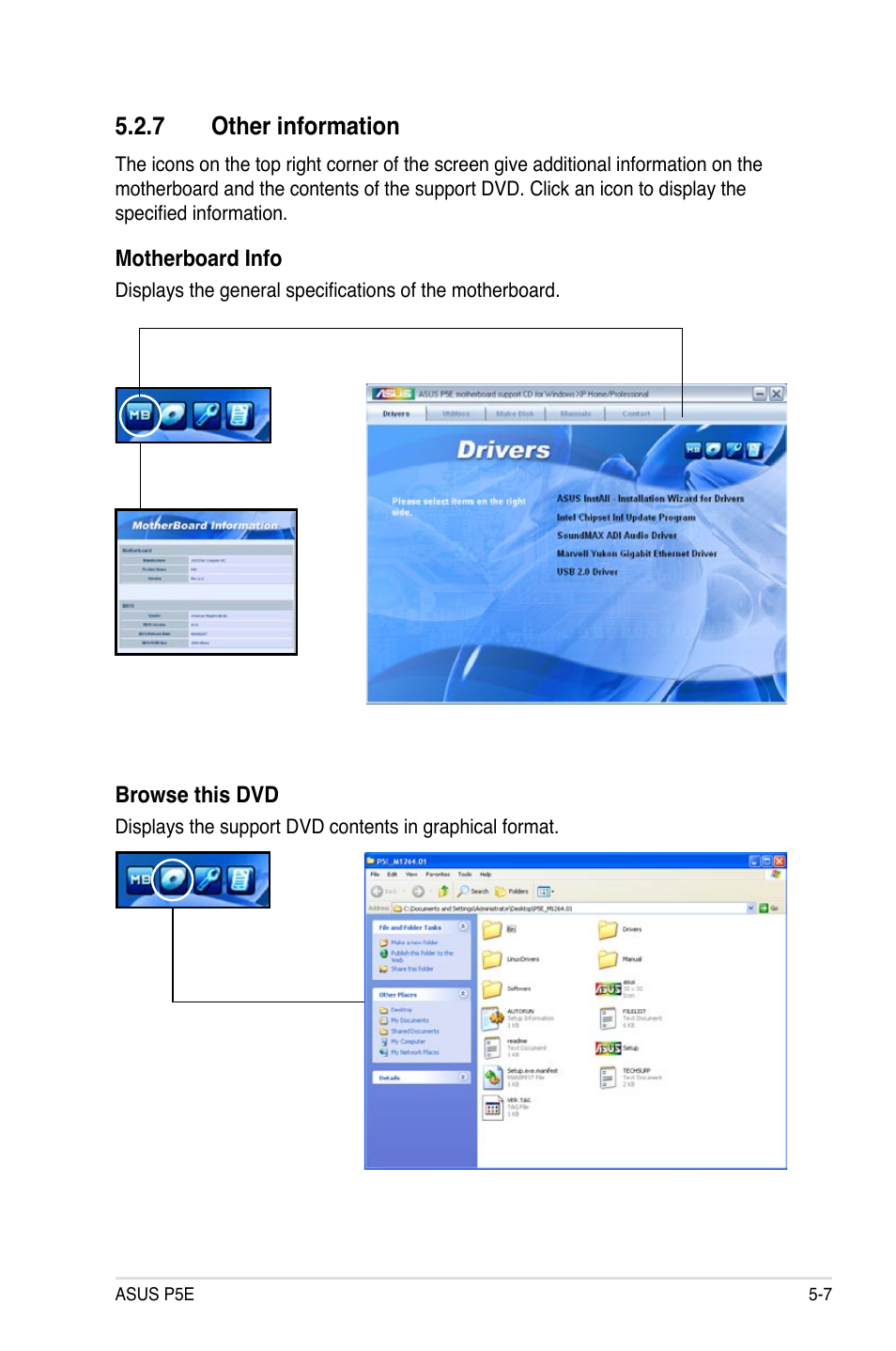 7 other information | Asus P5E User Manual | Page 115 / 176