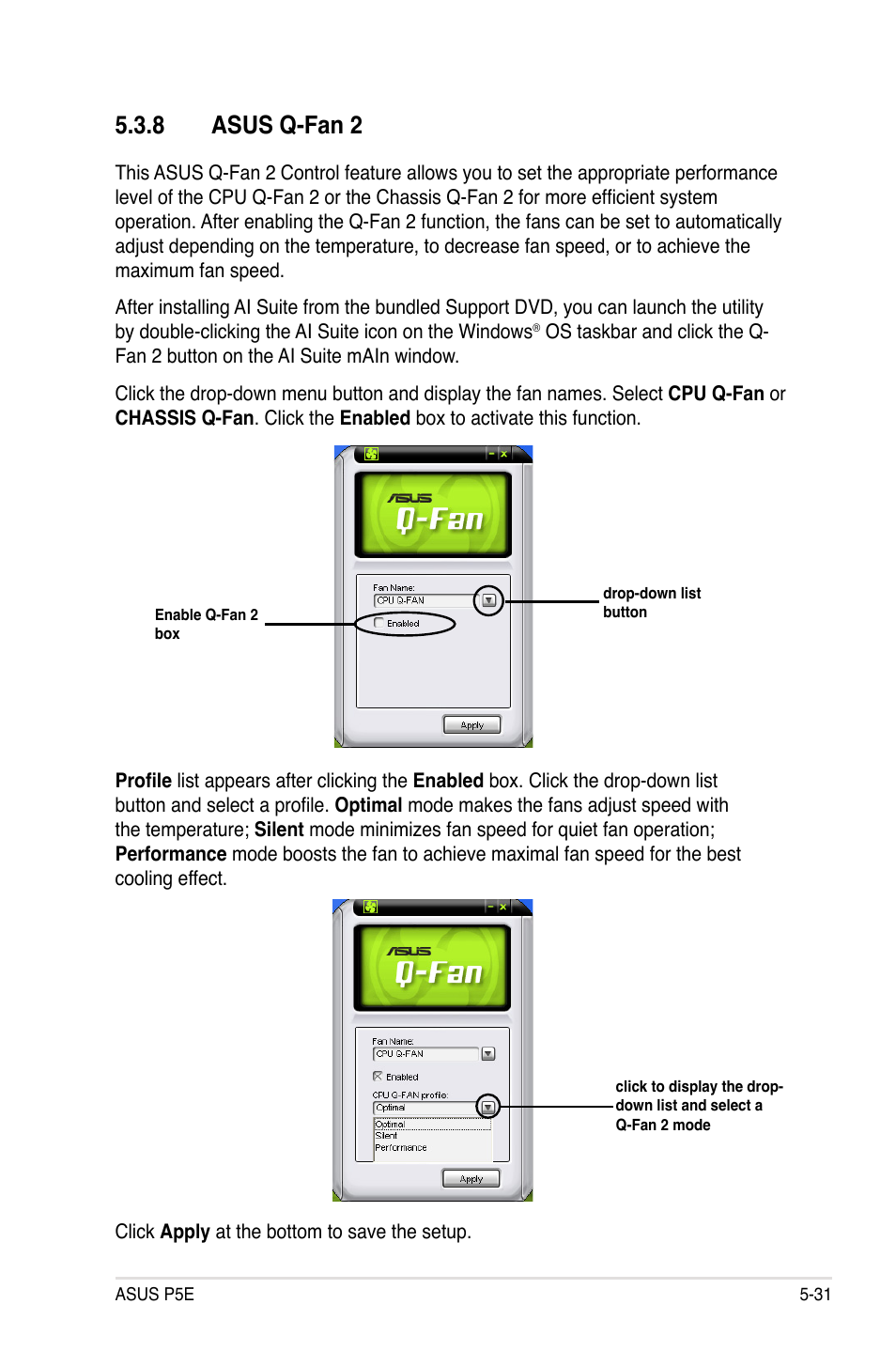 8 asus q-fan 2 | Asus P5E User Manual | Page 139 / 176