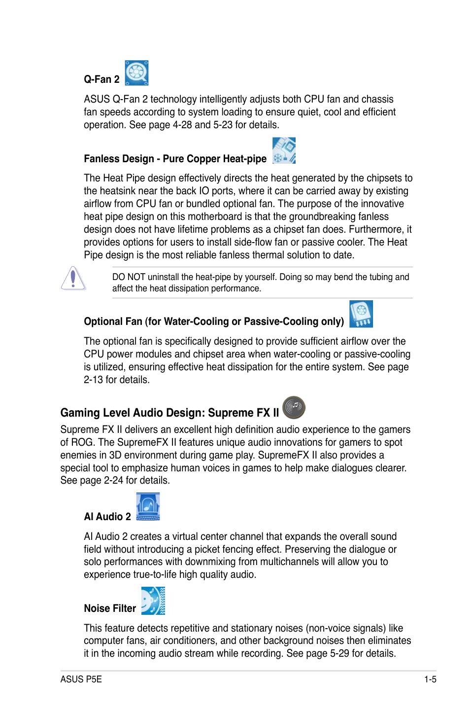 Asus P5E User Manual | Page 21 / 176