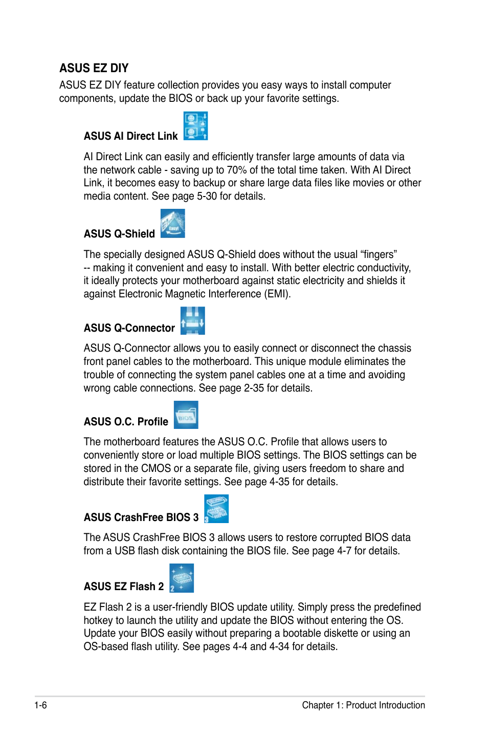 Asus P5E User Manual | Page 22 / 176