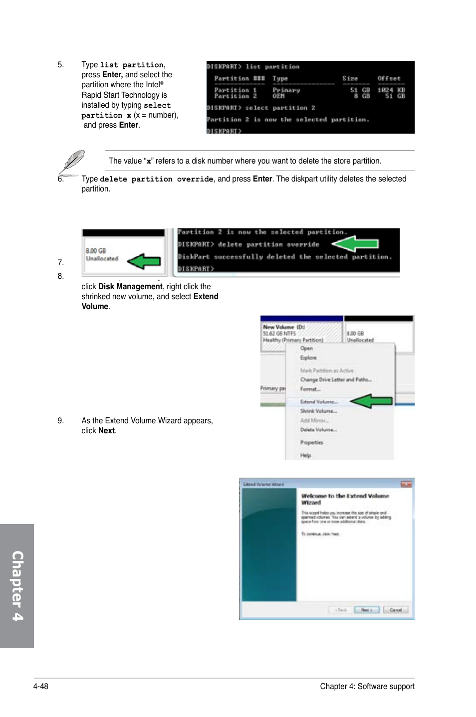 Chapter 4 | Asus DELUXE P8Z77-I User Manual | Page 154 / 180