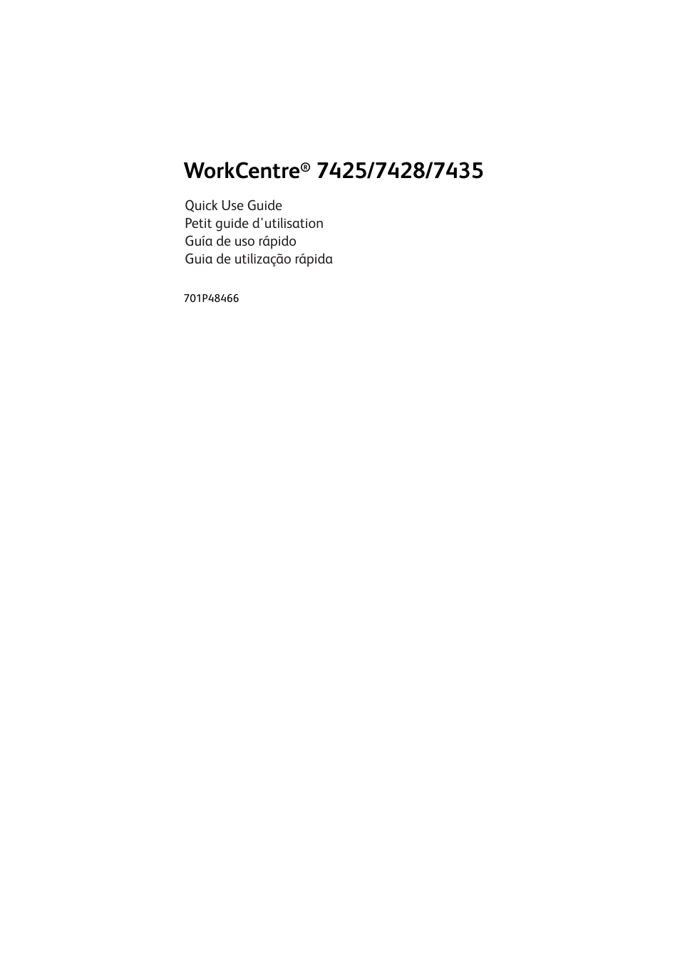 Xerox WorkCentre 7425-7428-7435 avec built-in controller-12224 User Manual | 88 pages