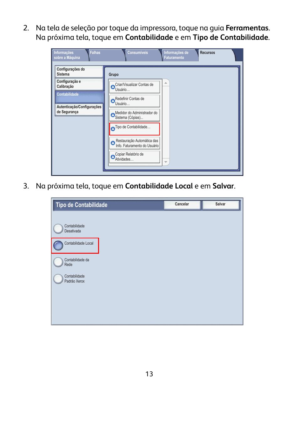 Tipo de contabilidade | Xerox WorkCentre 7425-7428-7435 avec built-in controller-12224 User Manual | Page 78 / 88