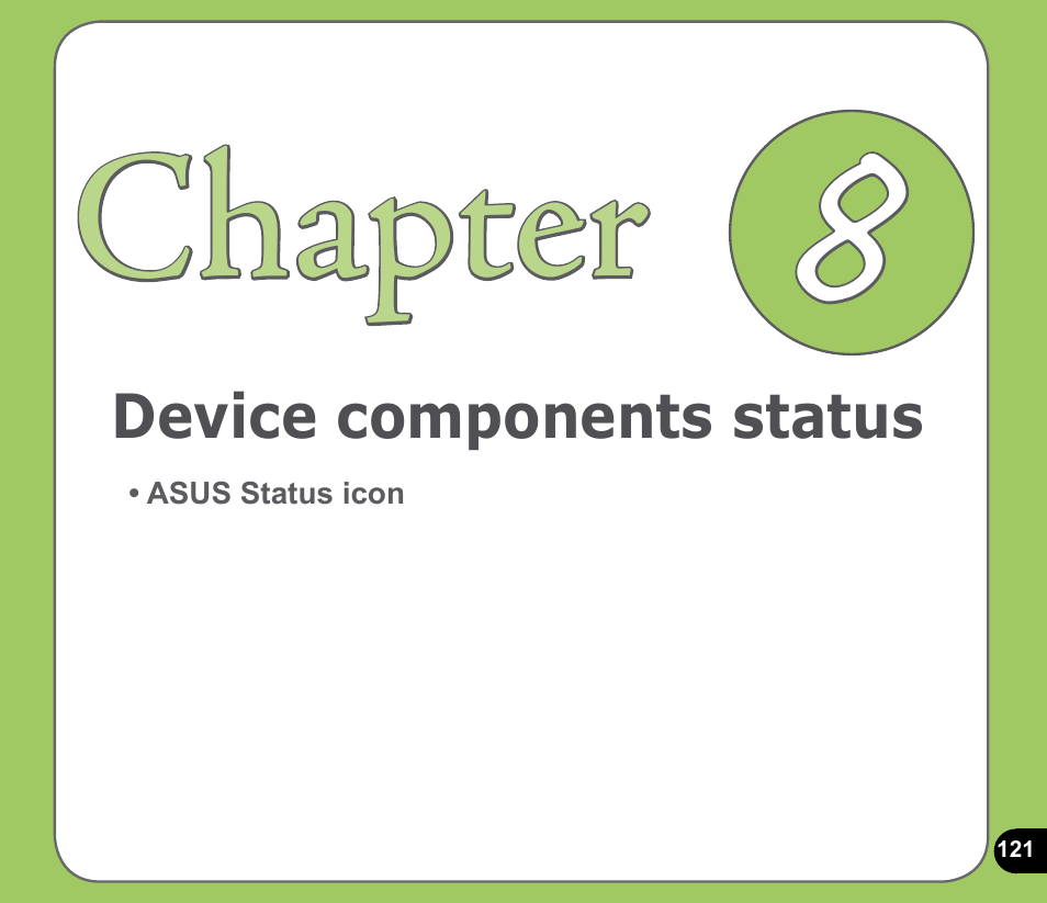 Chapter | Asus P535 User Manual | Page 121 / 132