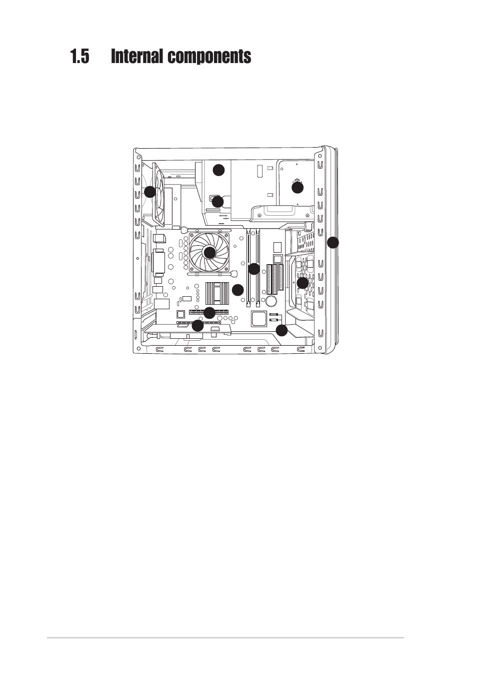 5 internal components | Asus Terminator 2 Barebone System T2-P User Manual | Page 20 / 130