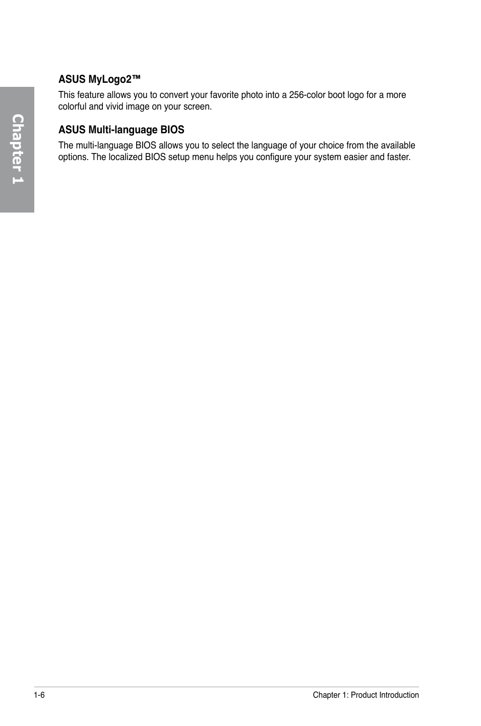 Chapter 1 | Asus Motherboard P7P55D User Manual | Page 20 / 122