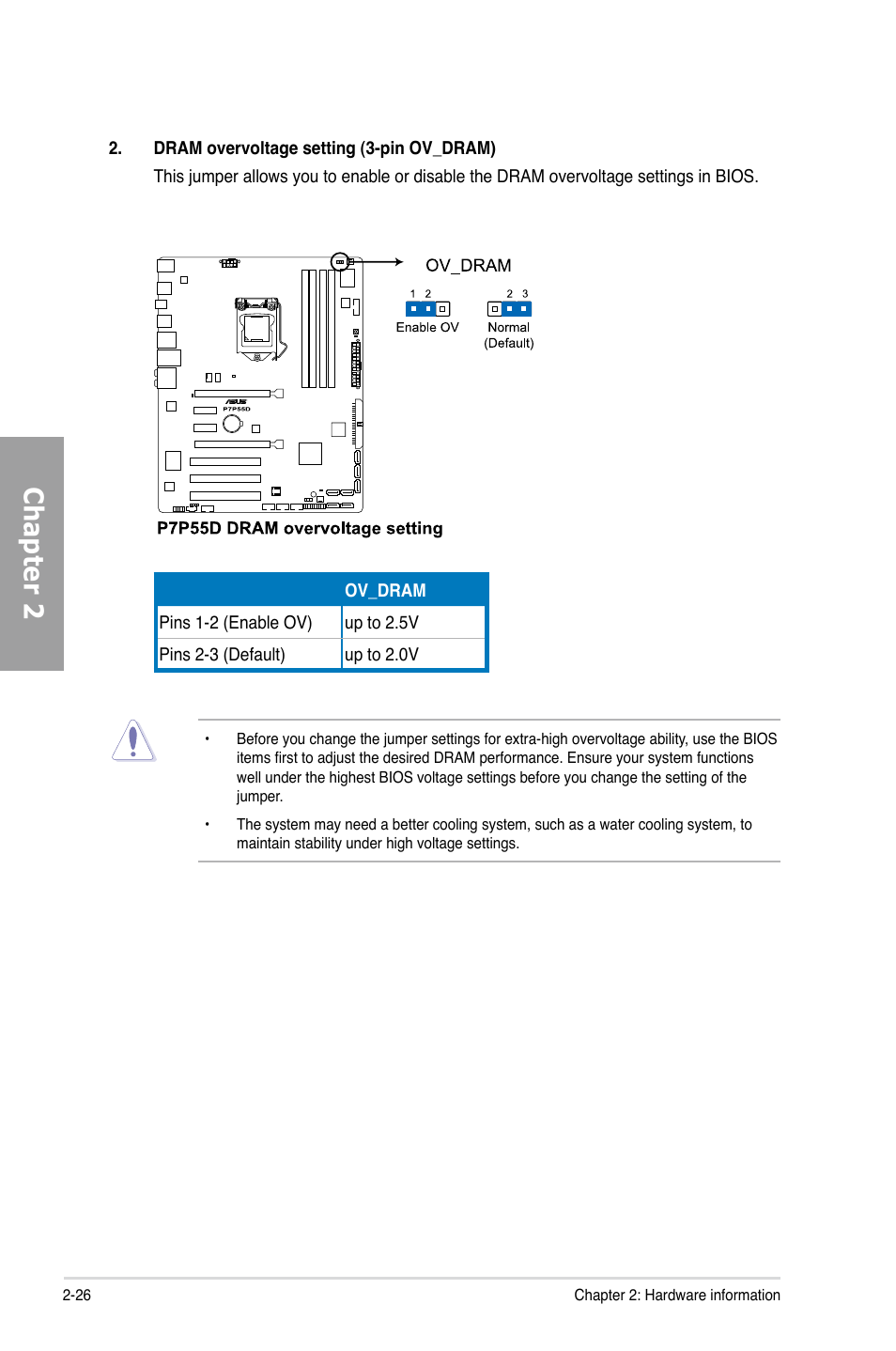 Chapter 2 | Asus Motherboard P7P55D User Manual | Page 46 / 122