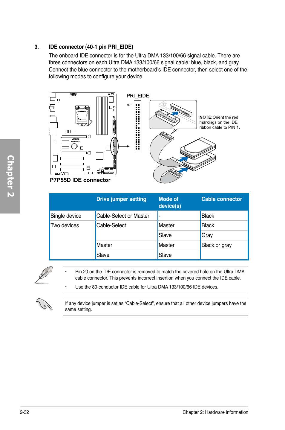 Chapter 2 | Asus Motherboard P7P55D User Manual | Page 52 / 122