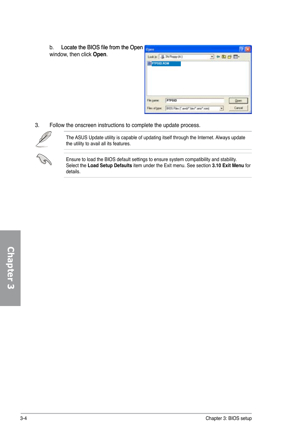Chapter 3 | Asus Motherboard P7P55D User Manual | Page 66 / 122