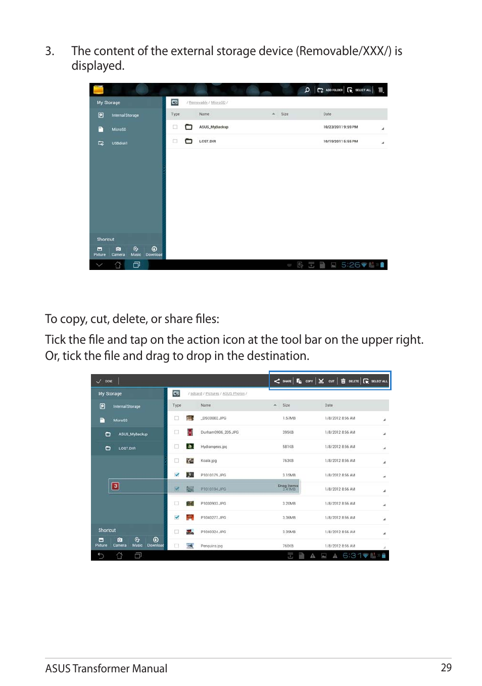 Asus TF201 User Manual | Page 29 / 80