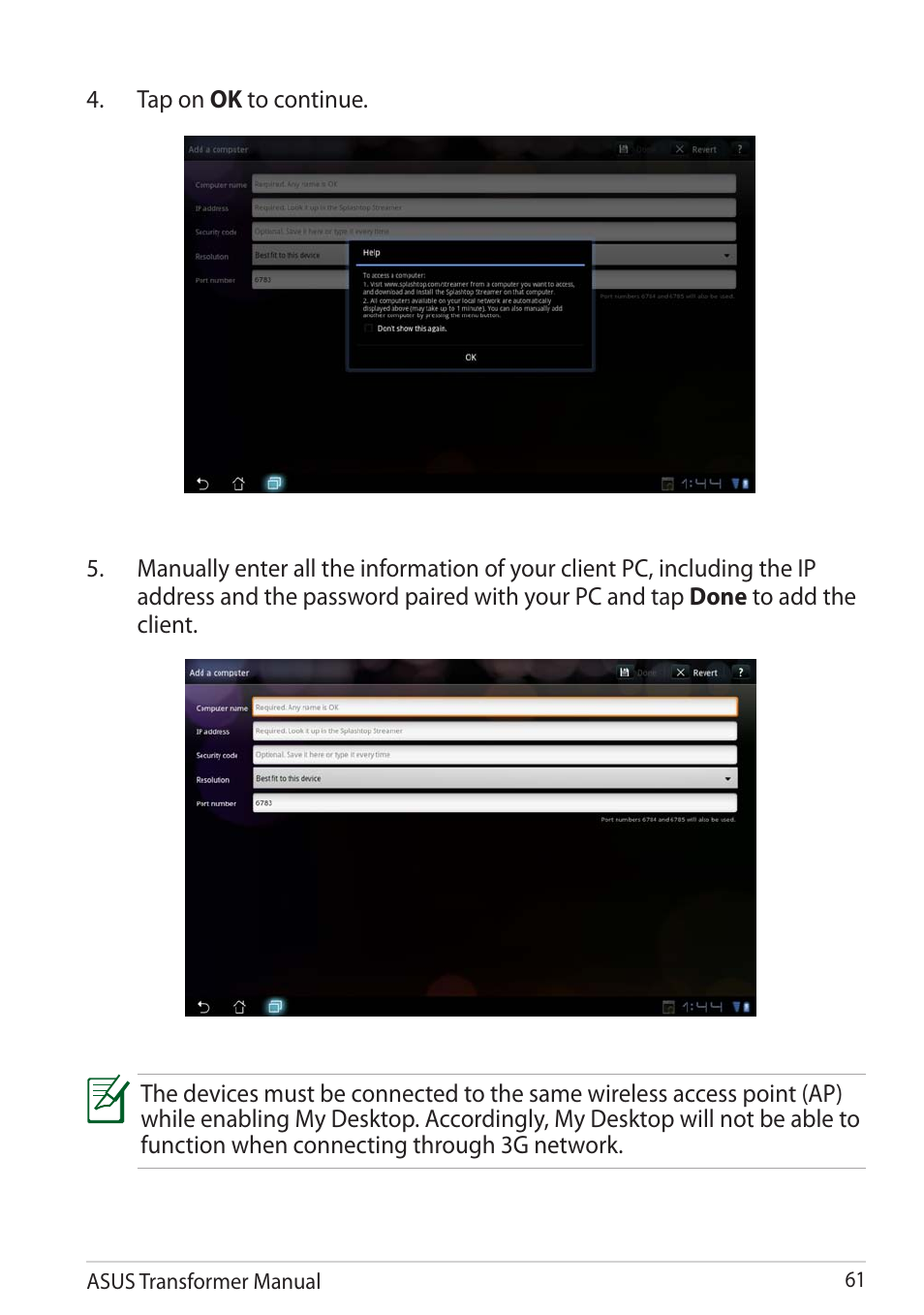 Asus TF201 User Manual | Page 61 / 80