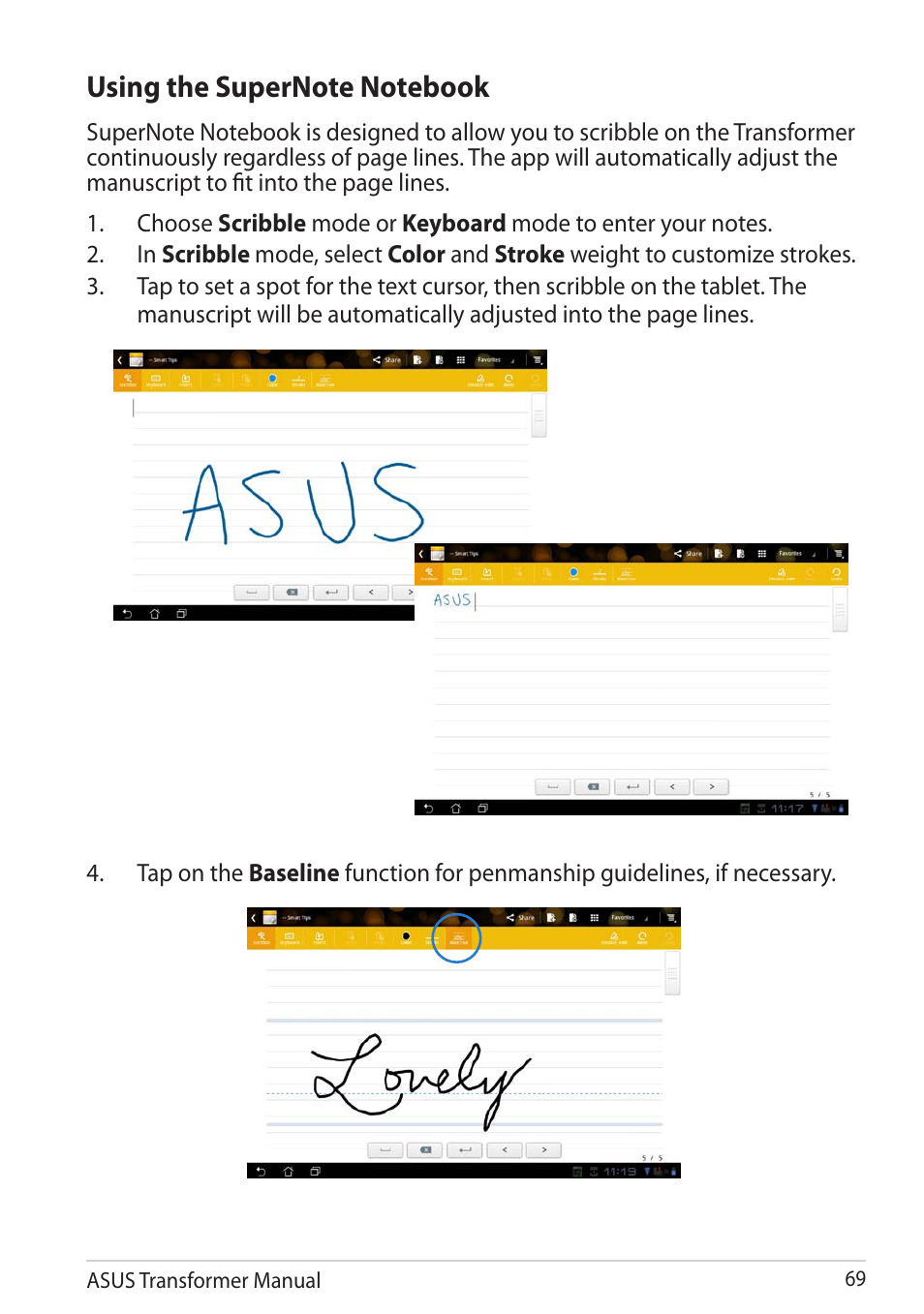 Asus TF201 User Manual | Page 69 / 80