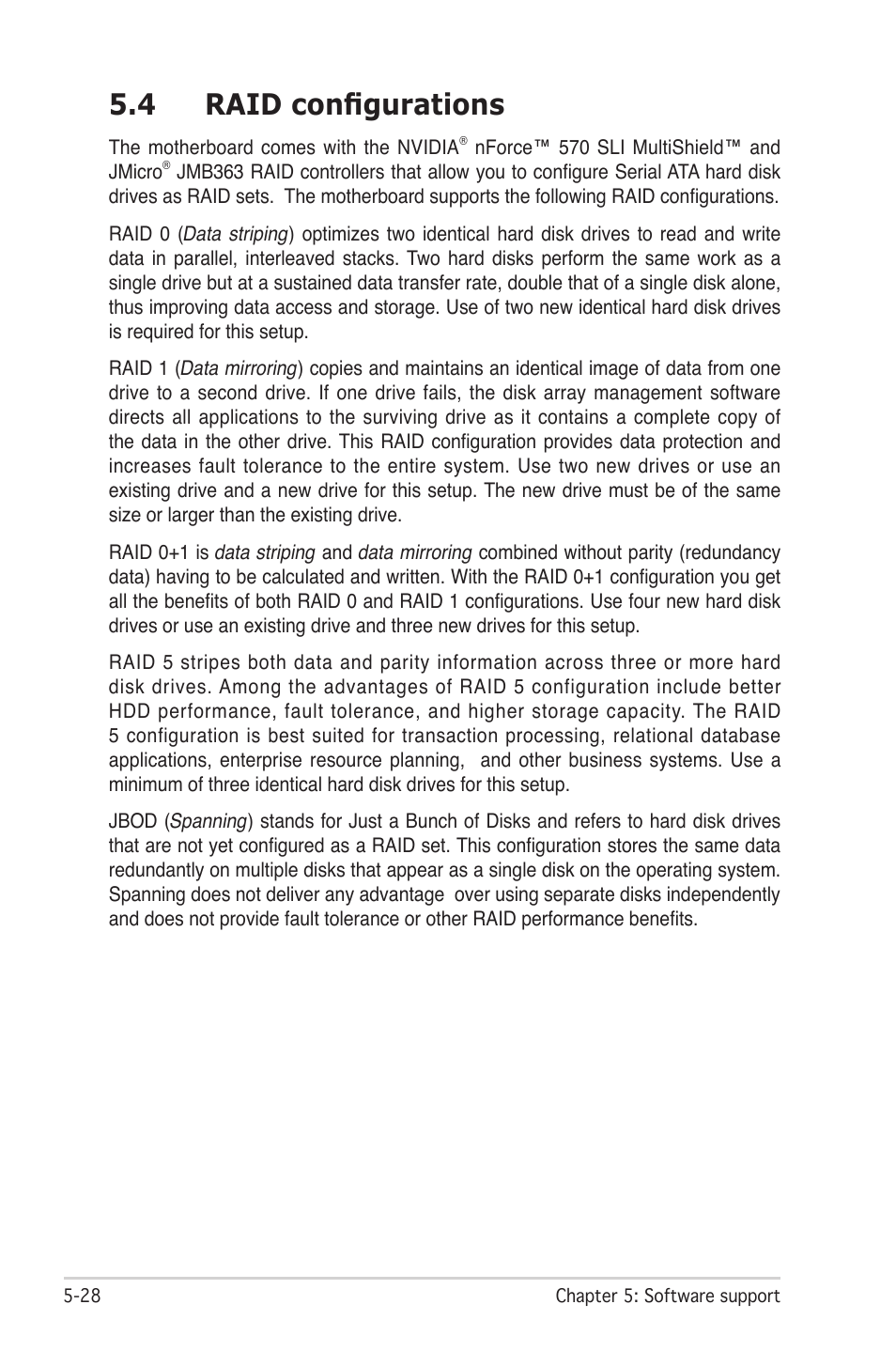 4 raid configurations | Asus M2N-SLI User Manual | Page 142 / 166