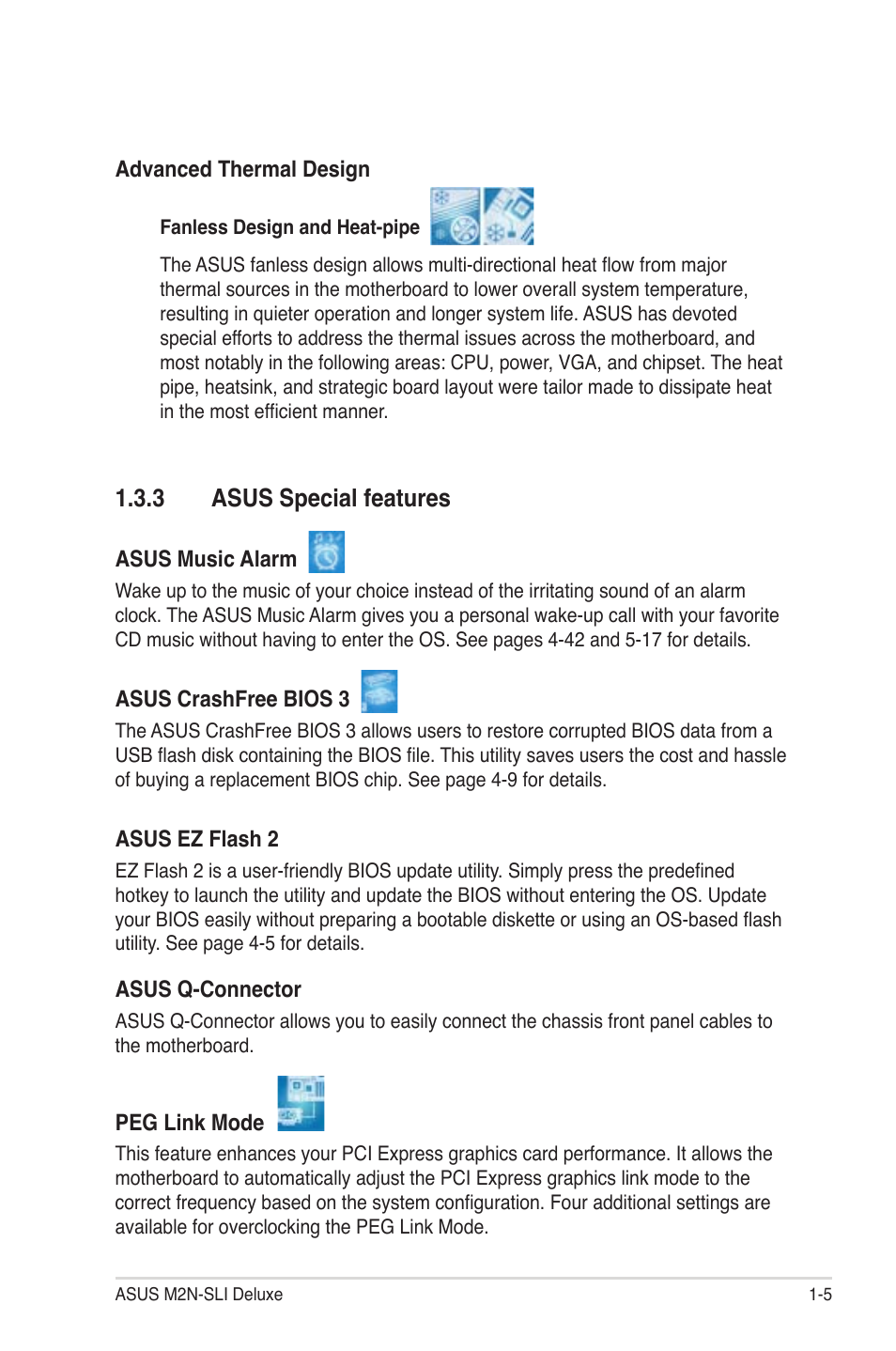 3 asus special features | Asus M2N-SLI User Manual | Page 21 / 166