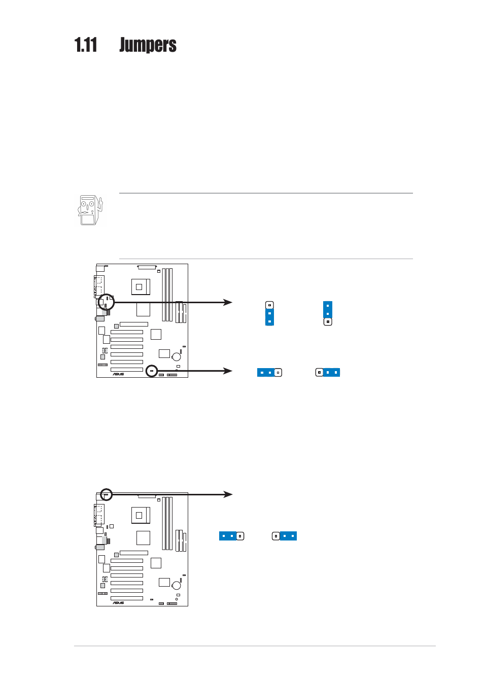 11 jumpers | Asus P4S8X-X User Manual | Page 25 / 64