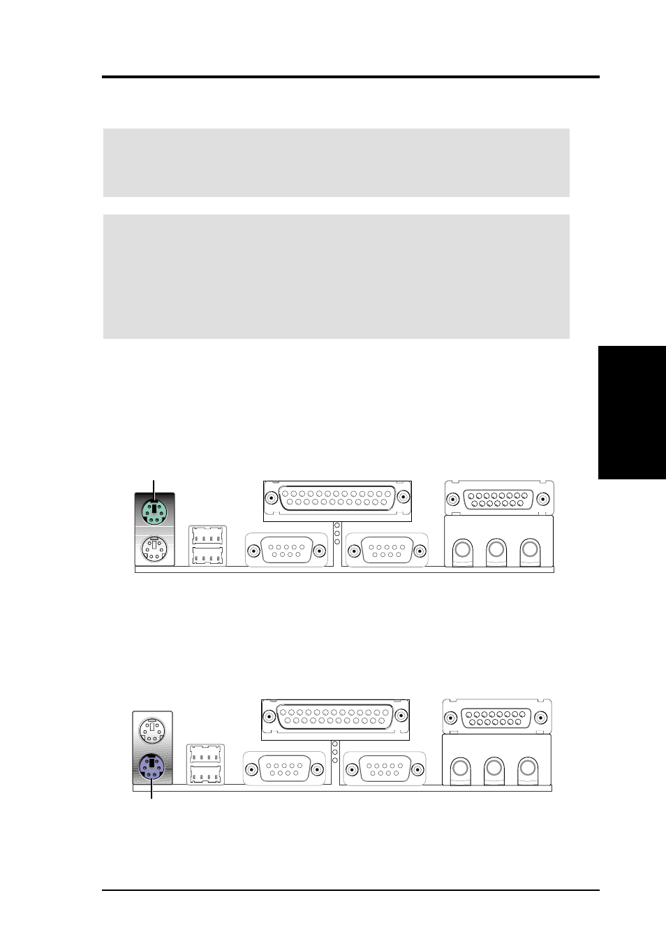 Hardware setup, 8 external connectors | Asus K7V User Manual | Page 35 / 110