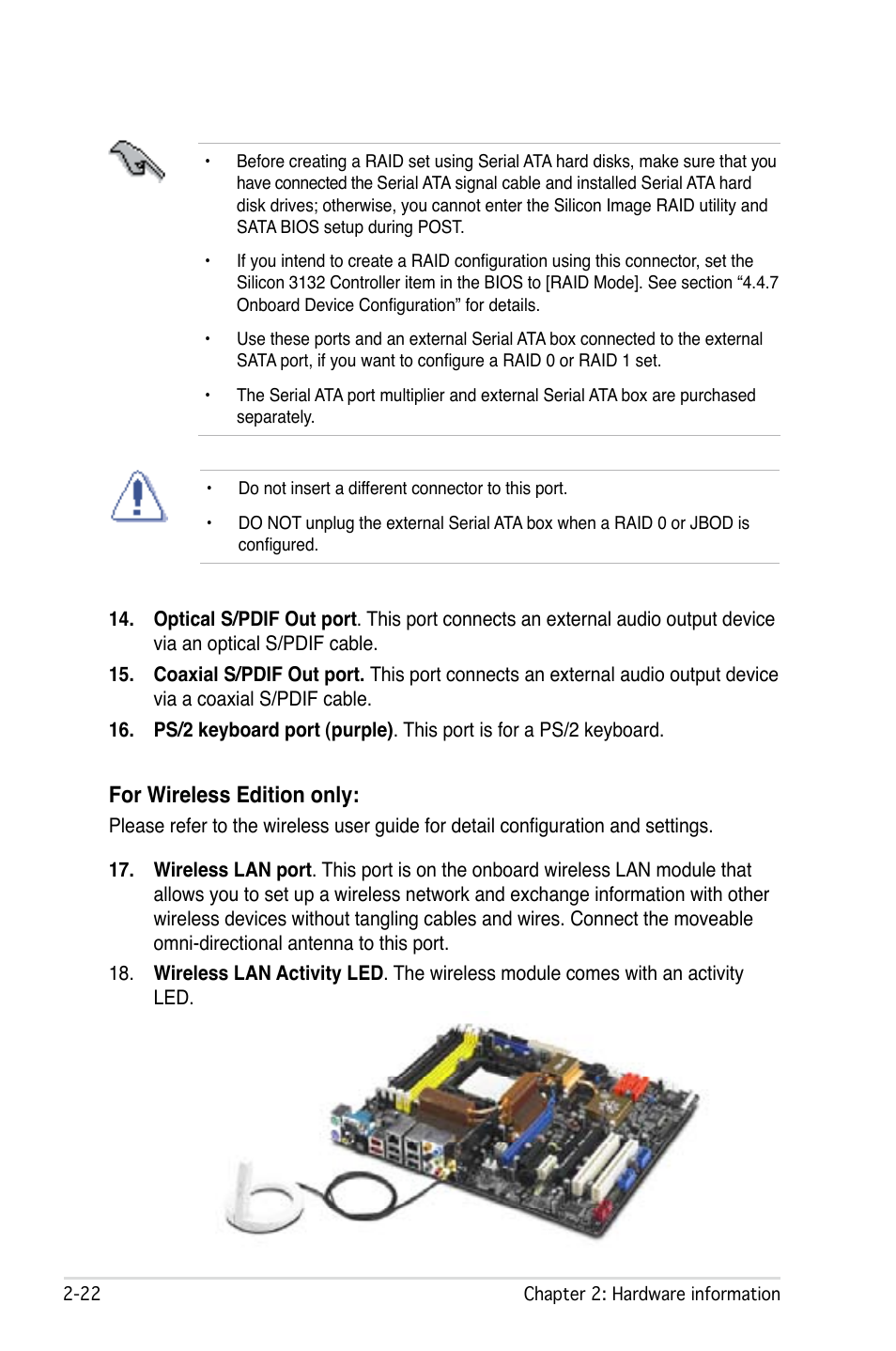 For wireless edition only | Asus M2N32-SLI User Manual | Page 48 / 170