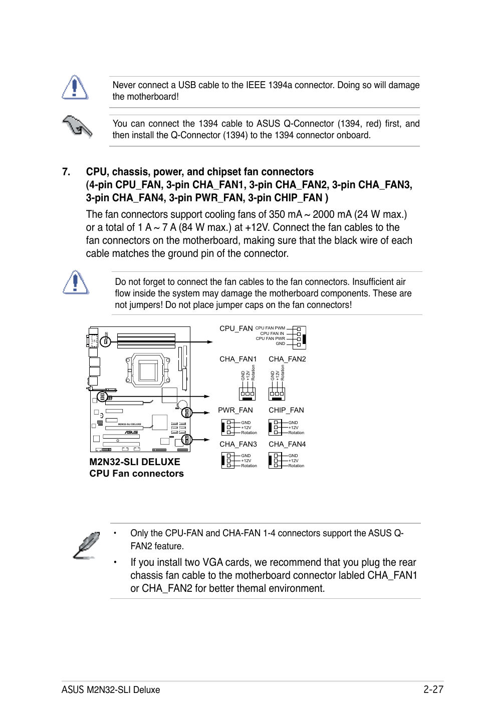 M2n32-sli deluxe cpu fan connectors | Asus M2N32-SLI User Manual | Page 53 / 170