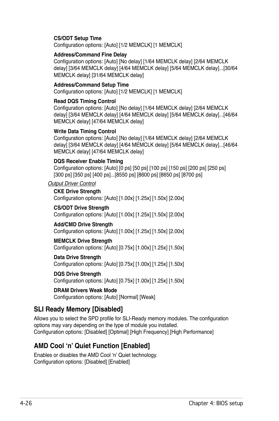 Amd cool ‘n’ quiet function [enabled | Asus M2N32-SLI User Manual | Page 92 / 170