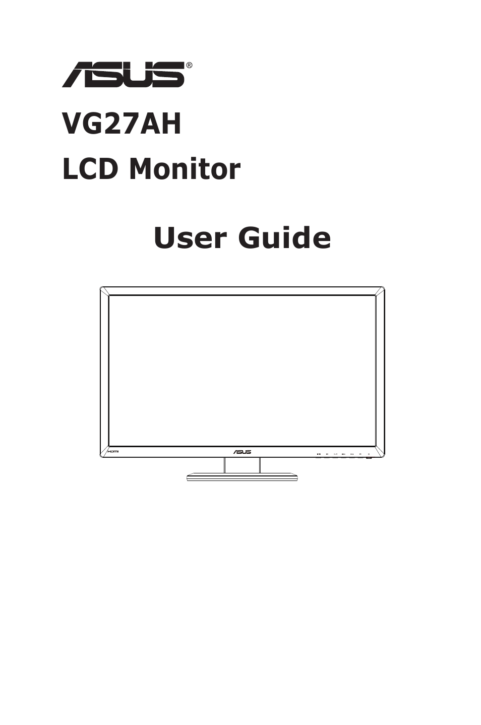 Asus LCD Monitor VG27AH User Manual | 26 pages