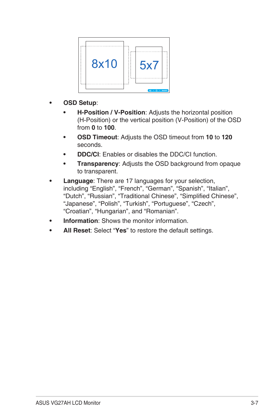 Asus LCD Monitor VG27AH User Manual | Page 21 / 26