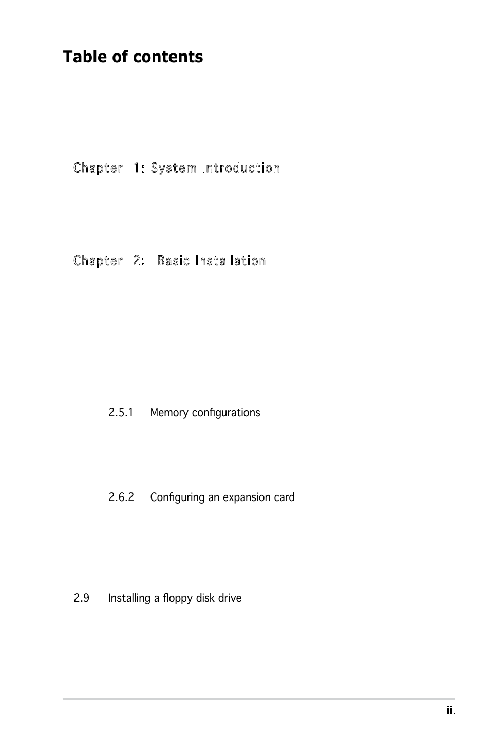 Asus P5V900 User Manual | Page 3 / 98