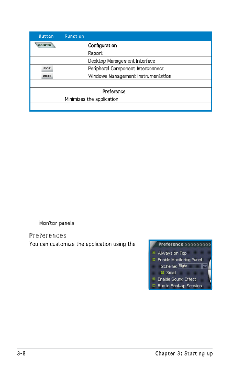 Preferences | Asus P5V900 User Manual | Page 48 / 98