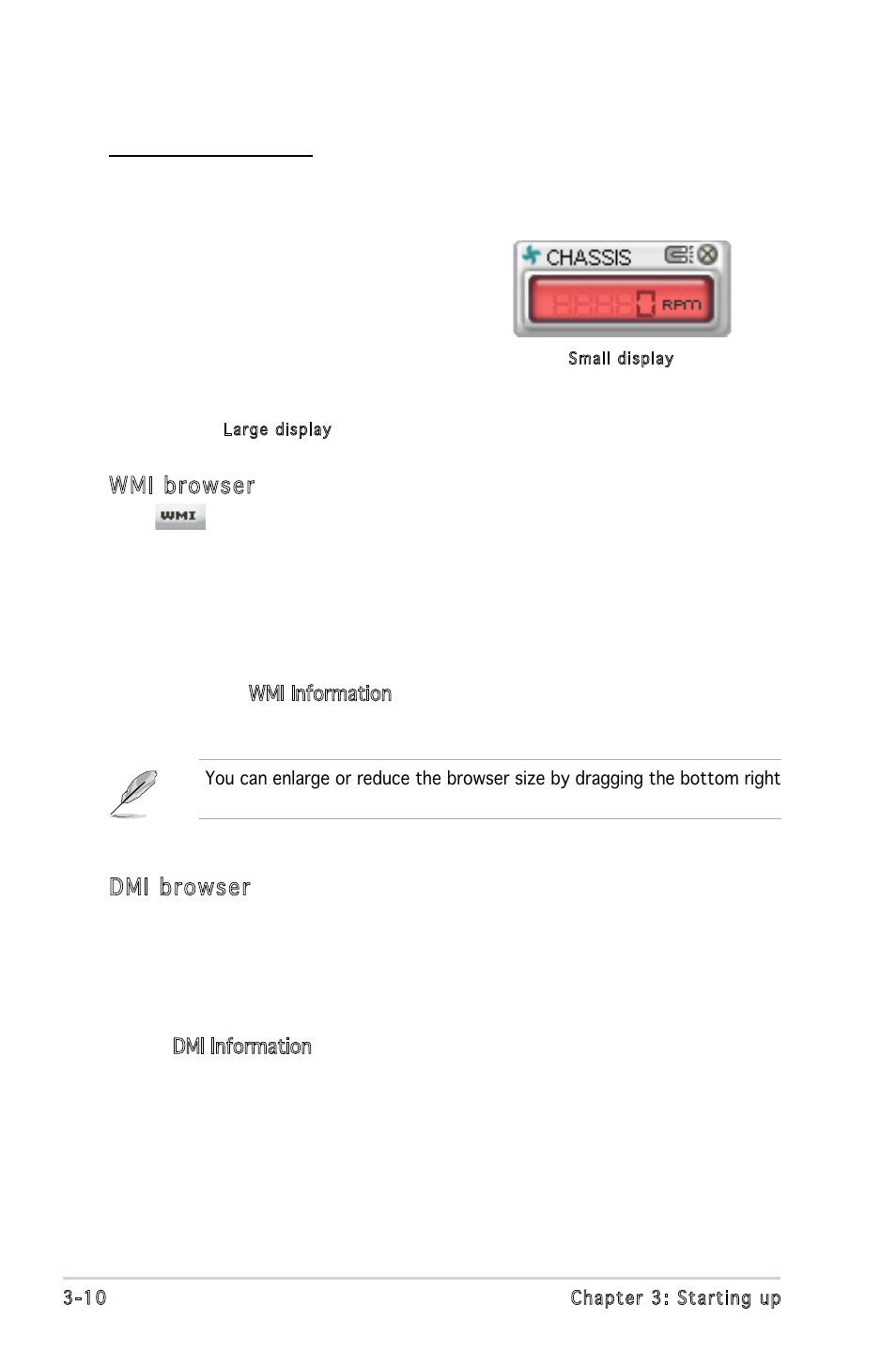 Wmi browser, Dmi browser | Asus P5V900 User Manual | Page 50 / 98