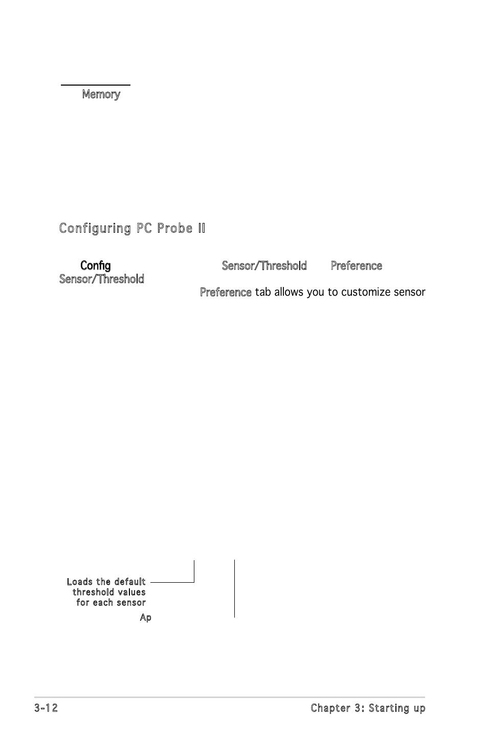 Configuring pc probe ii | Asus P5V900 User Manual | Page 52 / 98