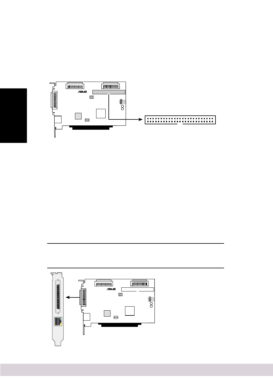 3 connecting ultra/fast narrow scsi devices, 4 connecting external scsi devices | Asus LS99 User Manual | Page 10 / 34