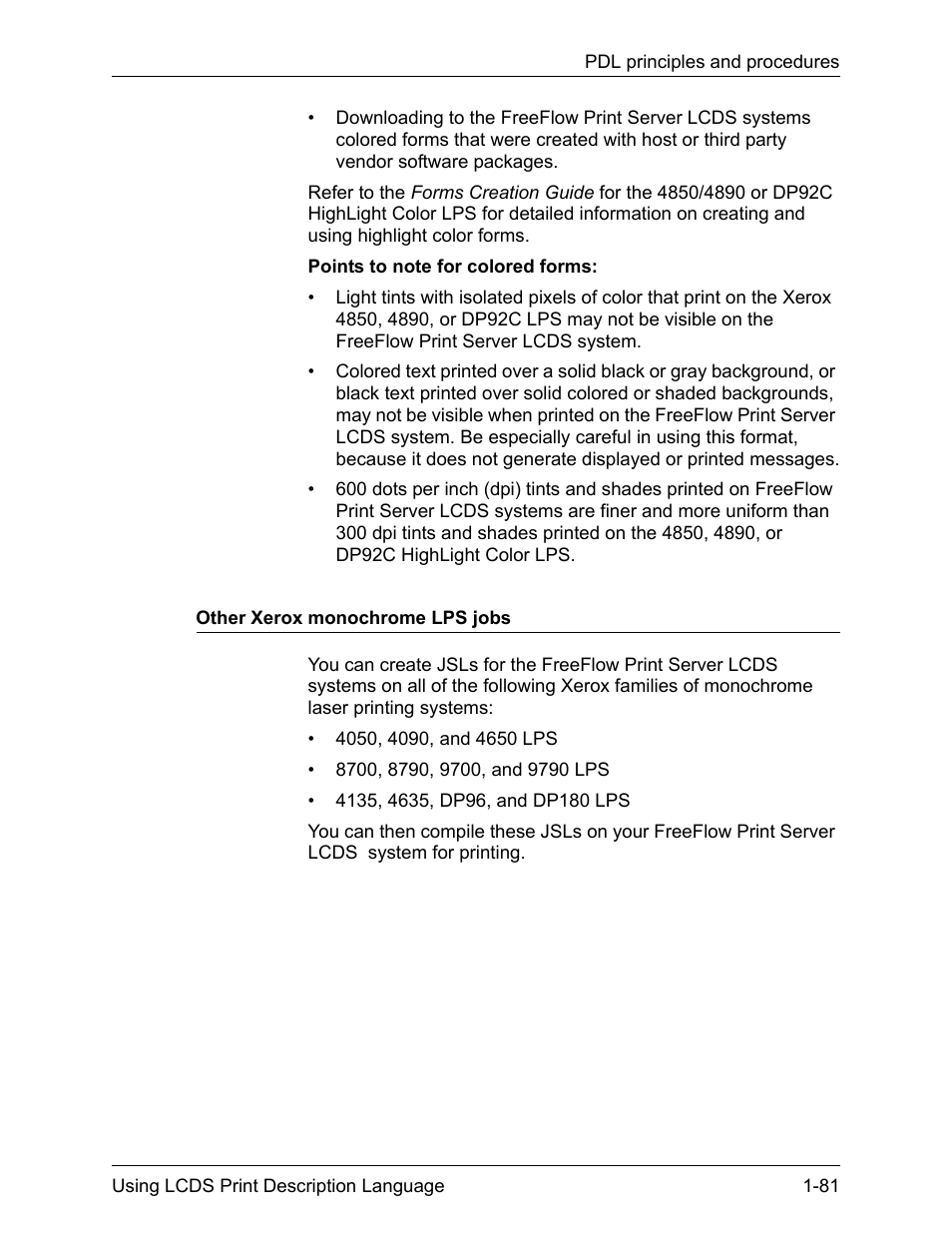 Xerox 4112-4127 Enterprise Printing System-192 User Manual | Page 107 / 506