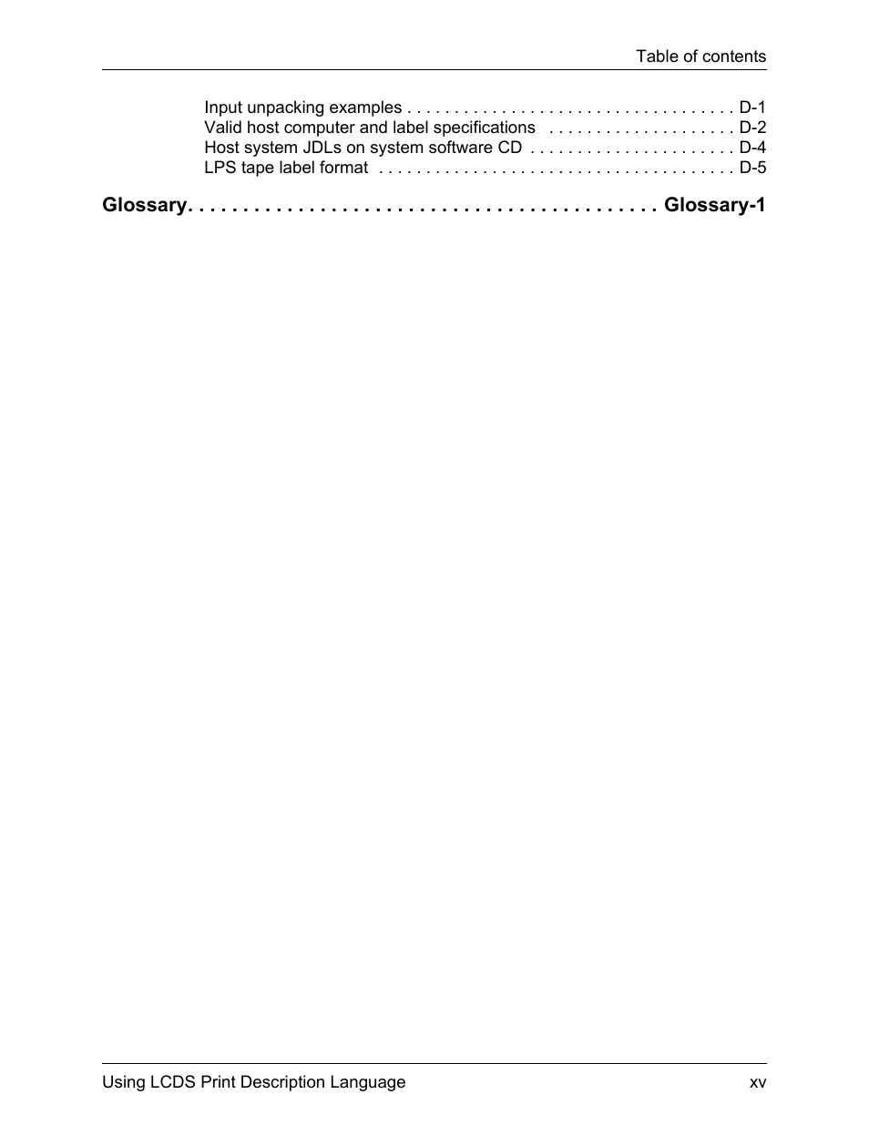 Glossary glossary-1 | Xerox 4112-4127 Enterprise Printing System-192 User Manual | Page 15 / 506