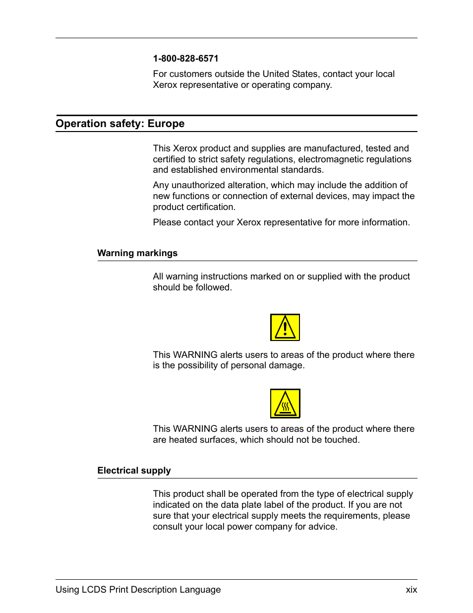 Xerox 4112-4127 Enterprise Printing System-192 User Manual | Page 19 / 506