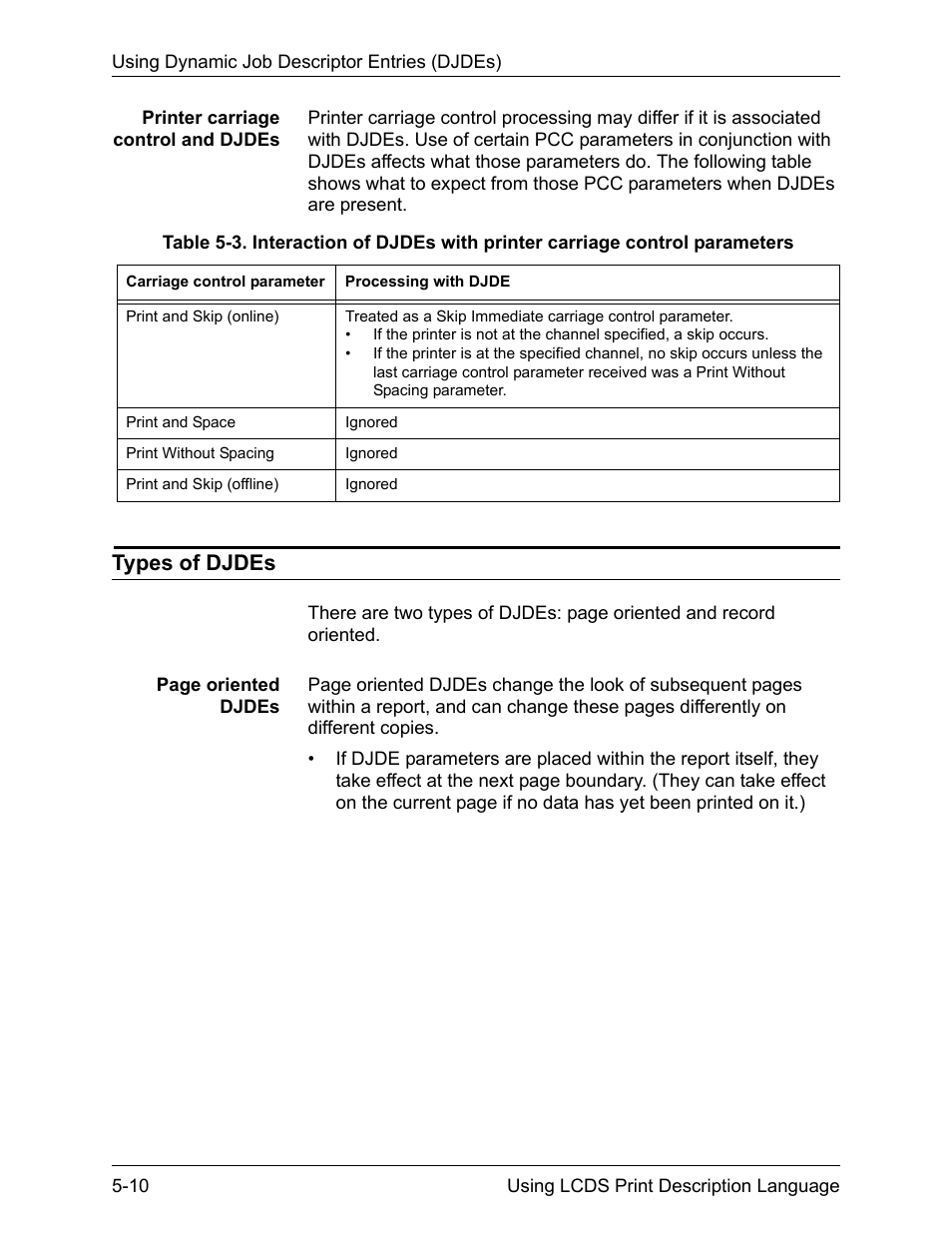 Types of djdes | Xerox 4112-4127 Enterprise Printing System-192 User Manual | Page 364 / 506