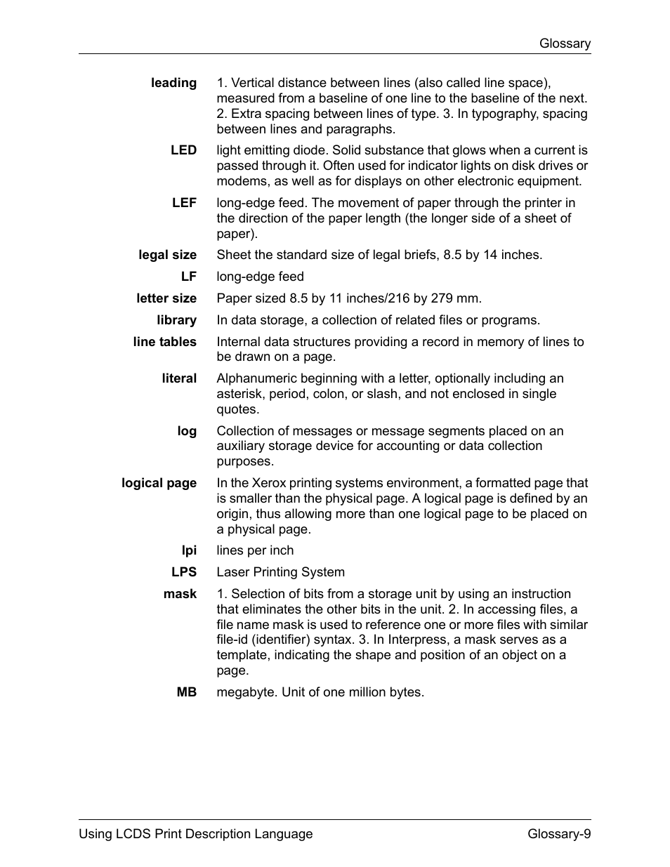 Xerox 4112-4127 Enterprise Printing System-192 User Manual | Page 487 / 506