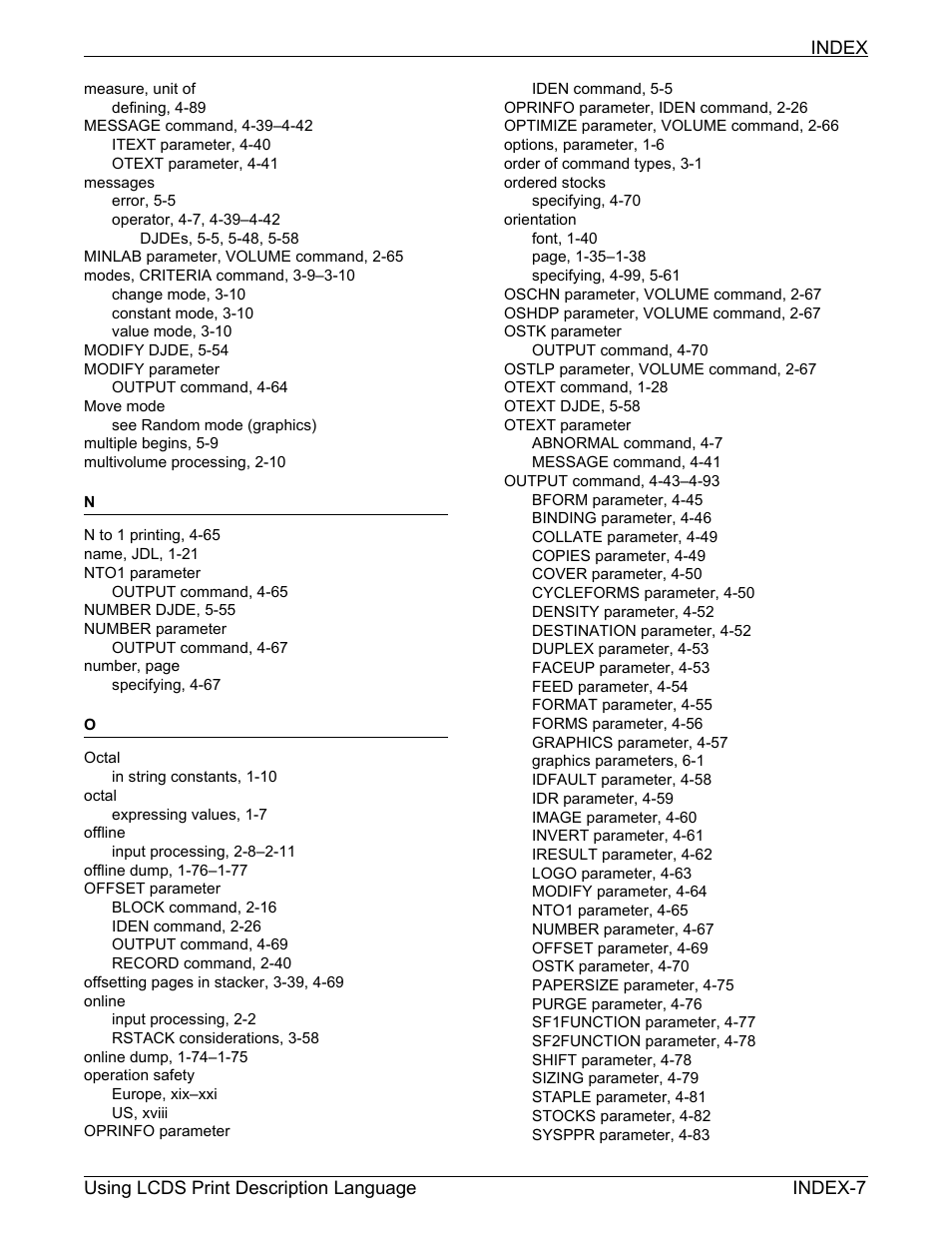 Xerox 4112-4127 Enterprise Printing System-192 User Manual | Page 501 / 506