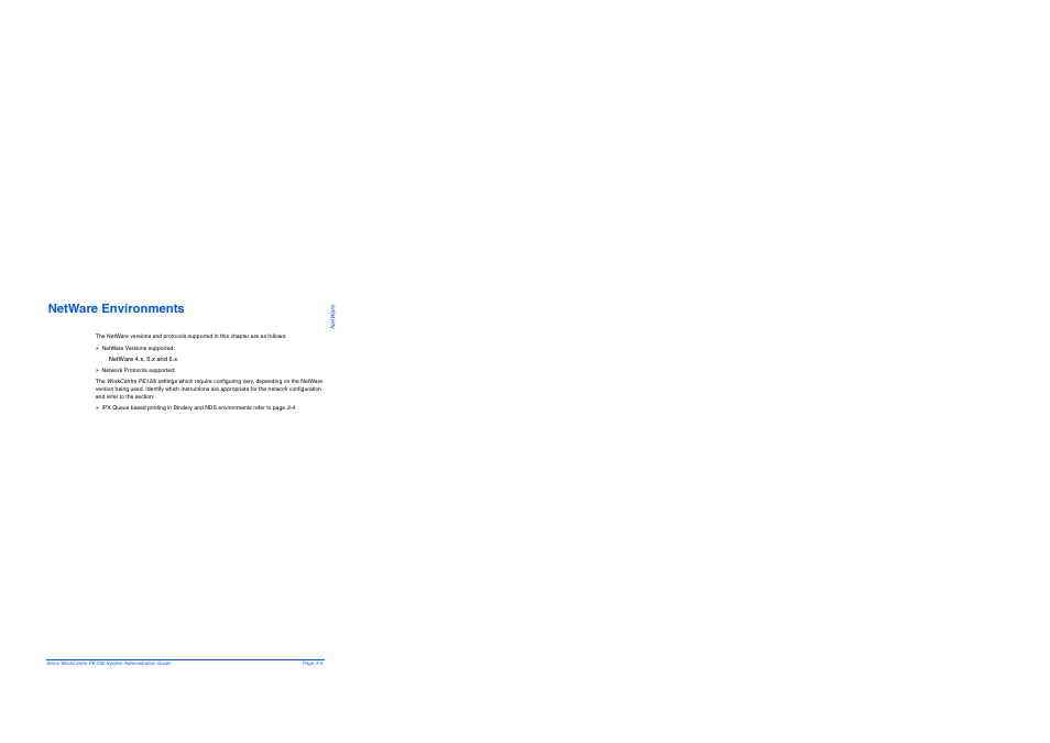 Netware environments, Netware environments -3 | Xerox WorkCentre PE120-120i-4396 User Manual | Page 37 / 131