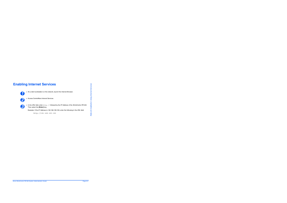 Enabling internet services, Enabling internet services -5 | Xerox WorkCentre PE120-120i-4396 User Manual | Page 71 / 131