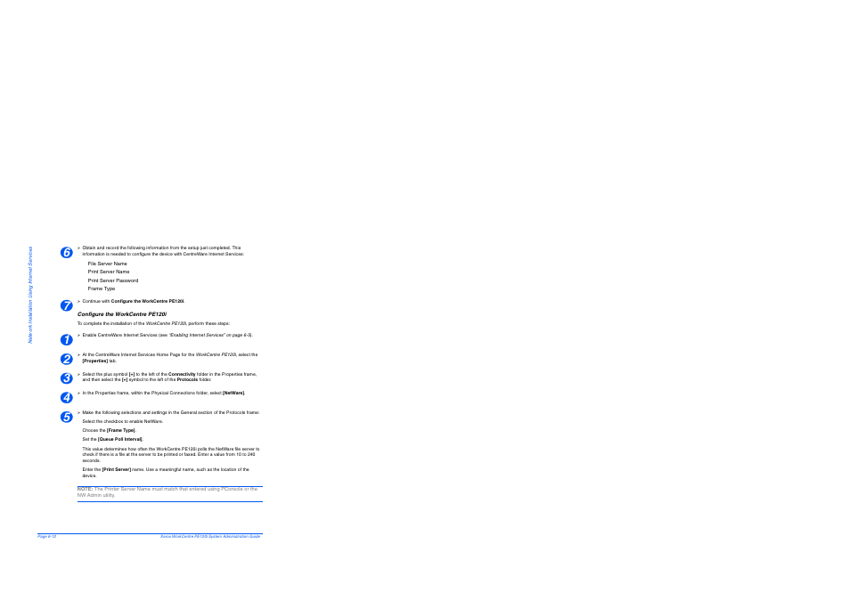 Configure the workcentre pe120i | Xerox WorkCentre PE120-120i-4396 User Manual | Page 78 / 131