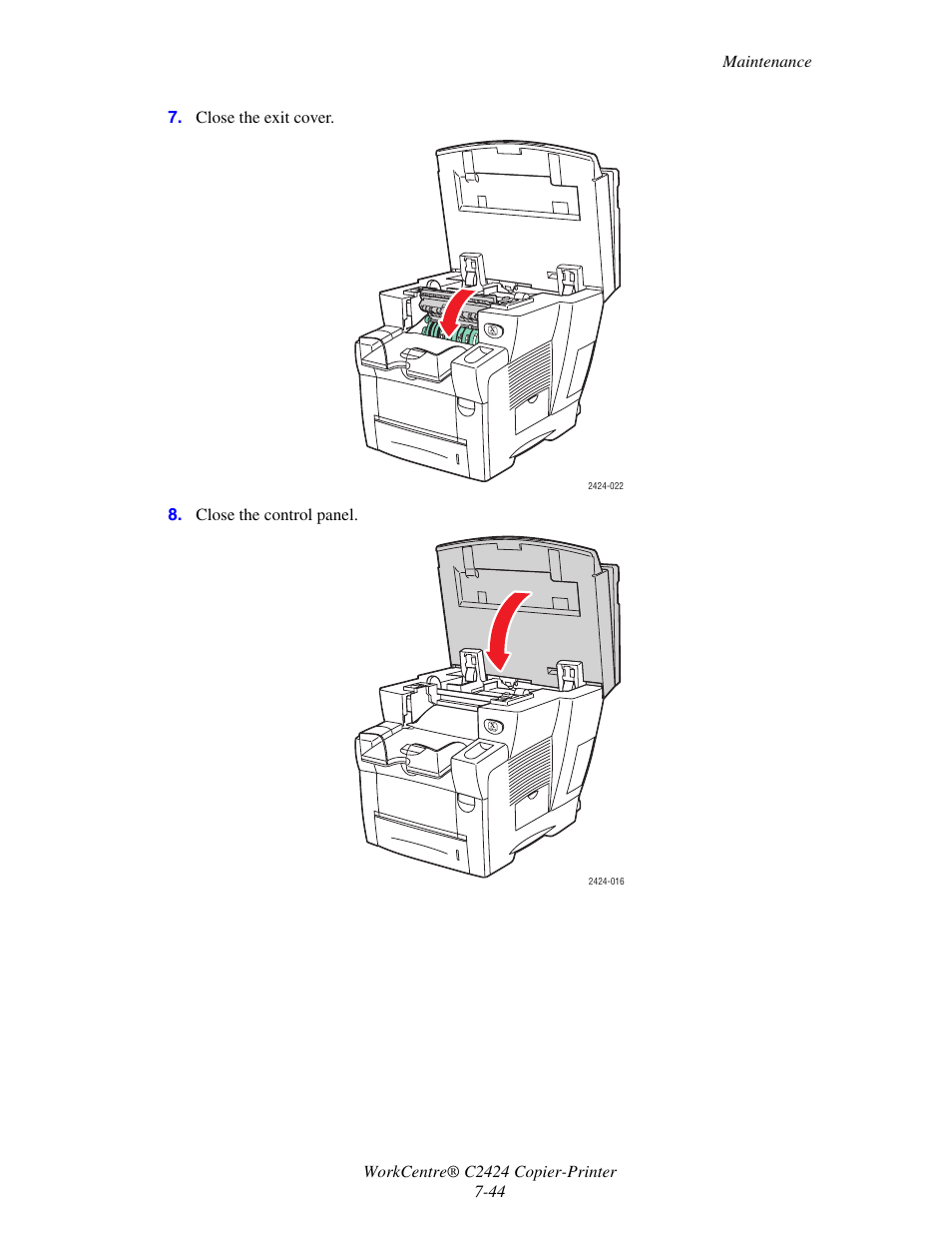 Xerox WorkCentre C2424-5986 User Manual | Page 44 / 57