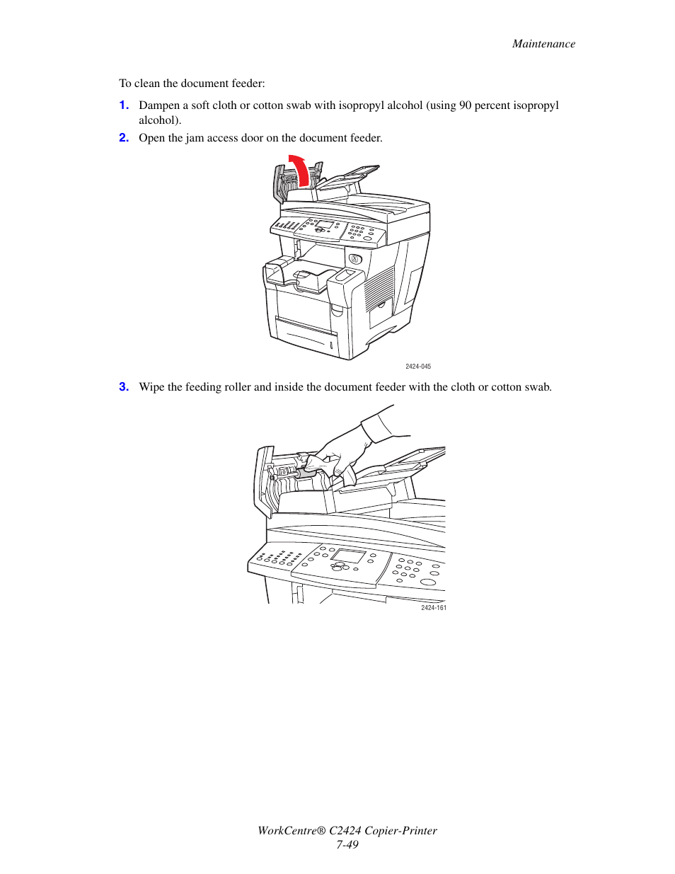 Xerox WorkCentre C2424-5986 User Manual | Page 49 / 57