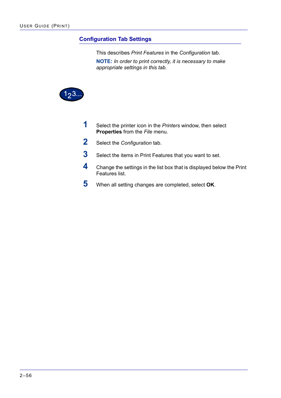 Configuration tab settings, Configuration tab settings 2-56, Configuration tab settings 56 | Xerox WorkCentre M24-2780 User Manual | Page 220 / 441